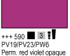 590 Permanent Red Violet Opaque