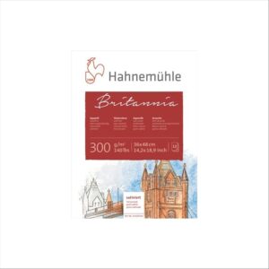 Blok za akvarel Britannia 17 x 24cm, 12 listov, 300g., grob-rought