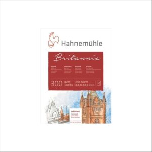 Blok za akvarel Britannia 50x65cm, 12 listov, 300g., grob-rought