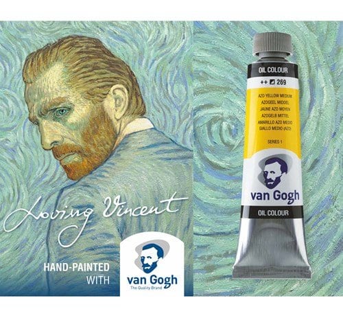 Animirani film Loving Vincent, ročno poslikan z oljnimi barvami Van Gogh od Royal Talens.